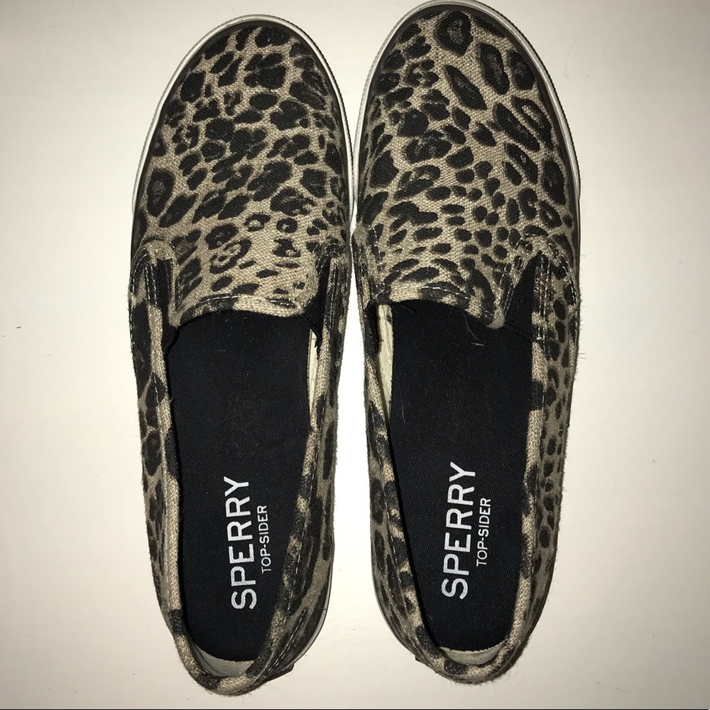 Leopard Sperry Topsiders
